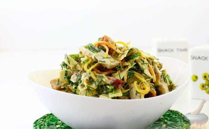 Салат с курицей и лавашем / russianfood.com Салат с курицей и лавашем / russianfood.com