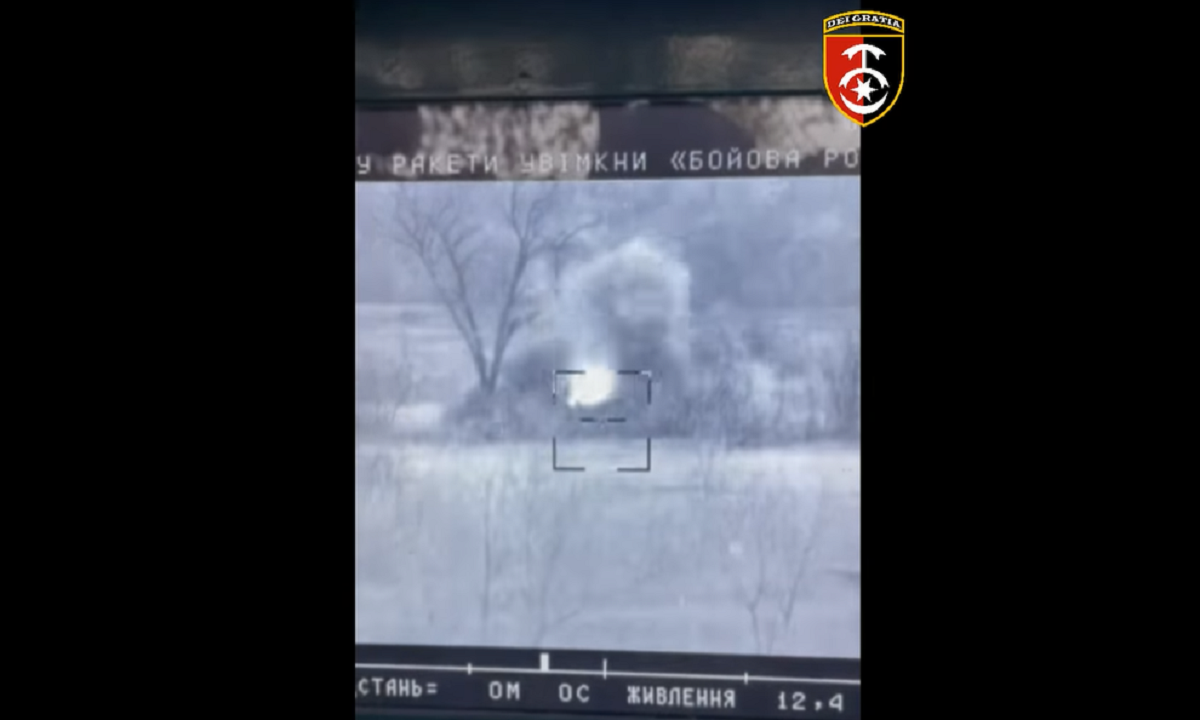 Защитники Украины уничтожили российский танк из ПТРК Javelin / скриншот