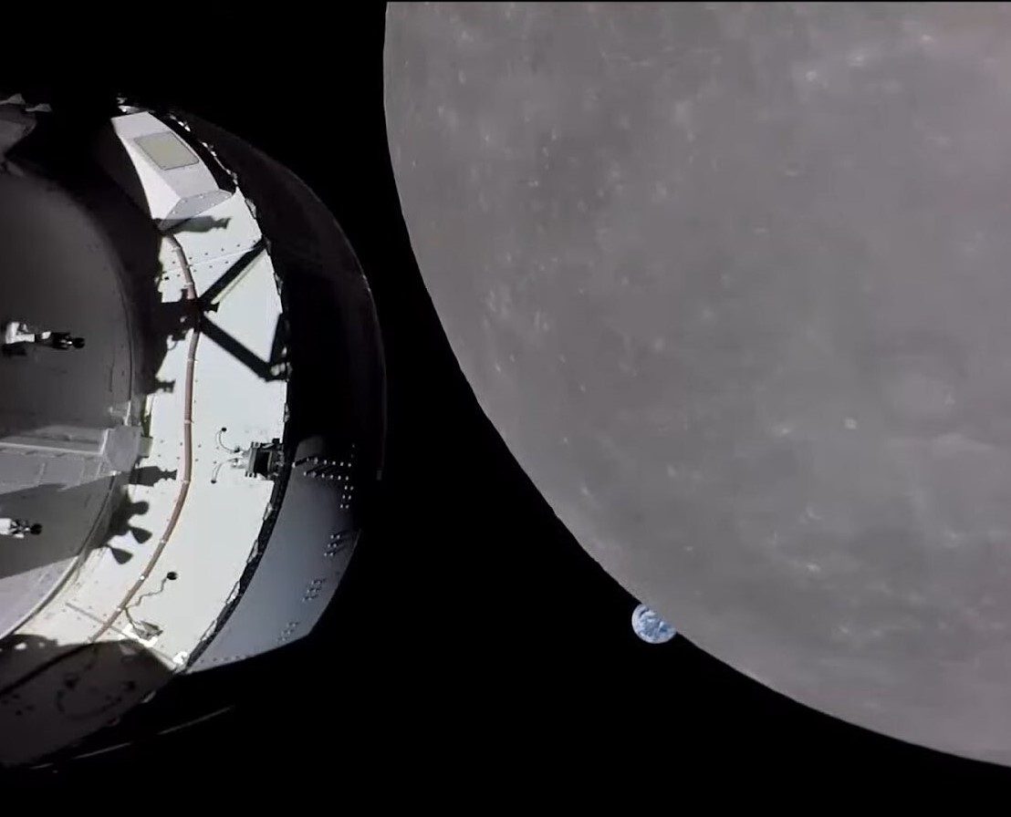 Так выглядит Земля со стороны Луны / фото NASA