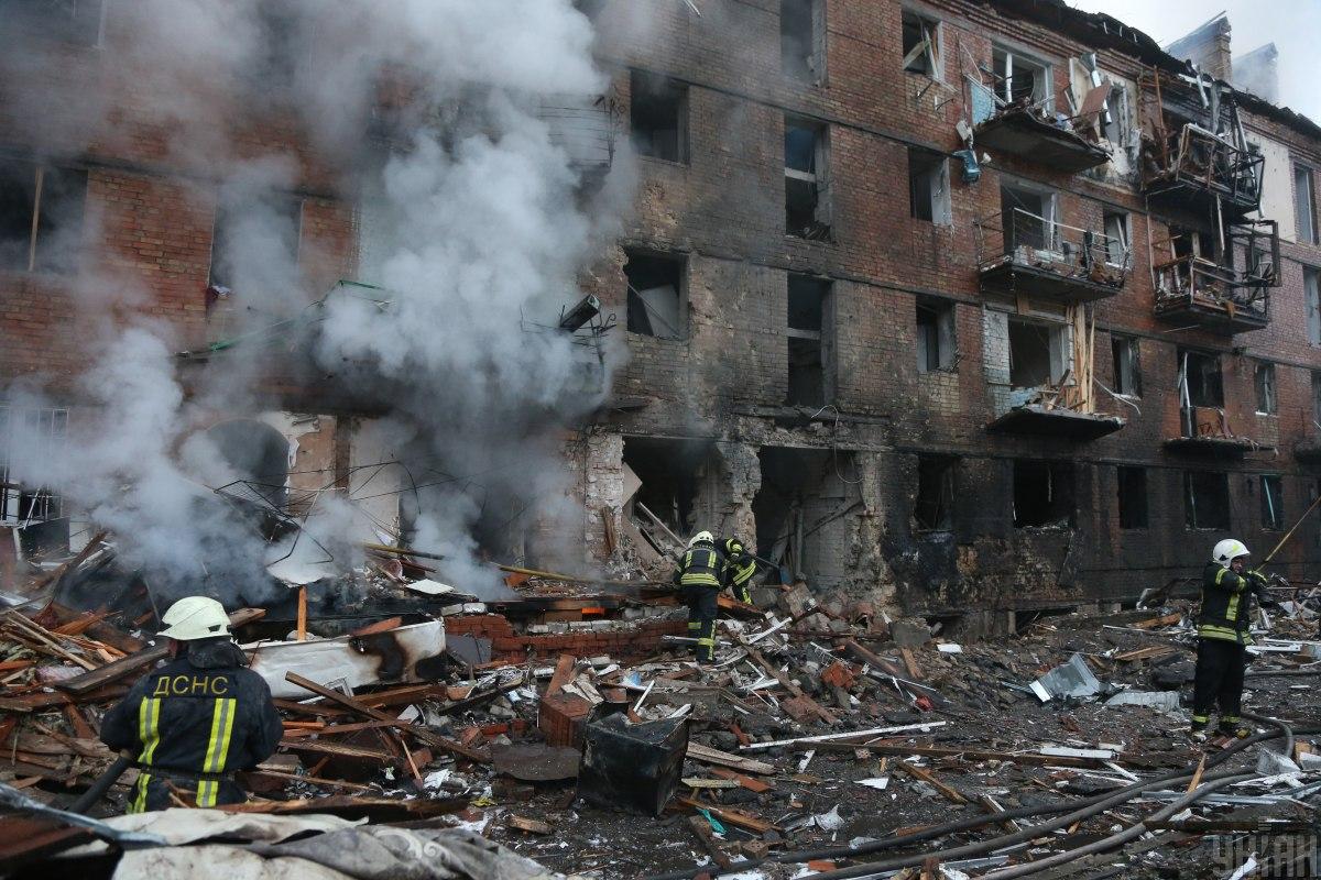 В Вышгороде ракета попала в жилой дом / фото УНИАН, Виктор Ковальчук