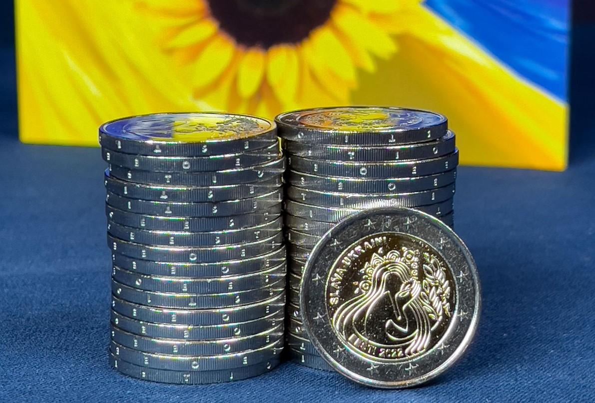 В Естонії з'явились монети на честь України / фото Банк Естонії