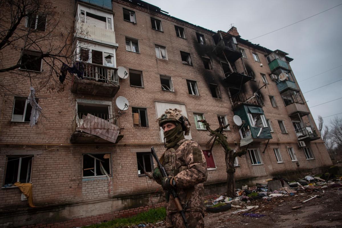 Від інфраструктури Соледара майже нічого не залишилося / фото facebook.com/93OMBr Від інфраструктури Соледара майже нічого не залишилося / фото facebook.com/93OMBr