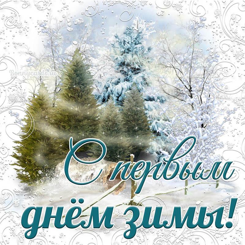 Поздравления с первым днем зимы / фото bonnycards.ru Поздравления с первым днем зимы / фото bonnycards.ru