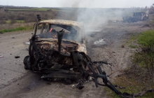 У Харківській області протитанковий снаряд влучив в автомобіль місцевого мешканця (фото)