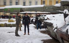"Защитим Украину и свободу": Зеленский и Сунак осмотрели в Киеве уничтоженную военную технику РФ (фото, видео)