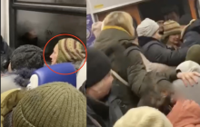 В киевской электричке фанатка "русского мира" оскорбила ВСУ и получила "ответку" (видео)