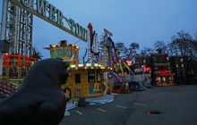 В Одесі, незважаючи на режим суворої економії світла, продовжує працювати лунапарк (фото)