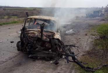 В Харьковской области противотанковый снаряд попал в автомобиль местного жителя (фото)