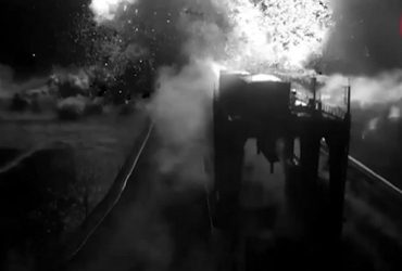 Опубліковано відео підриву росіянами мосту на Каховській ГЕС