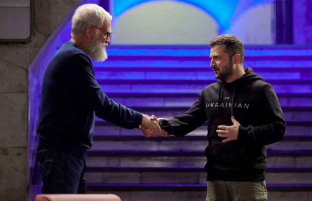 На Netflix выйдет спецвыпуск шоу Дэвида Леттермана с Владимиром Зеленским