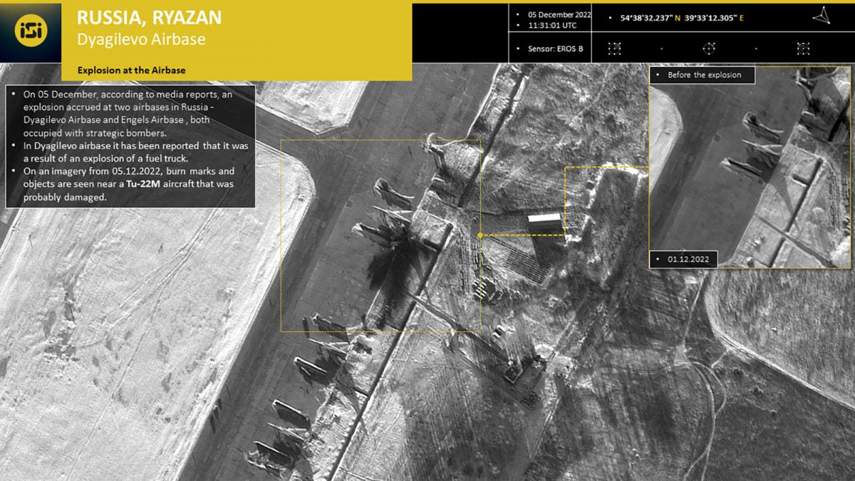 Спутниковые снимки показывают, что на самом деле на аэродроме / фото ImageSat International / CNN