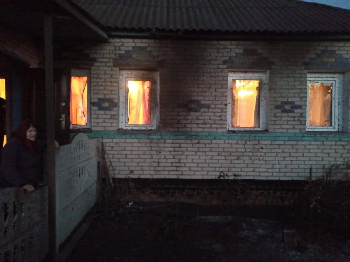 Three houses of civilians were damaged in Sumy region / photo t.me/Zhyvytskyy