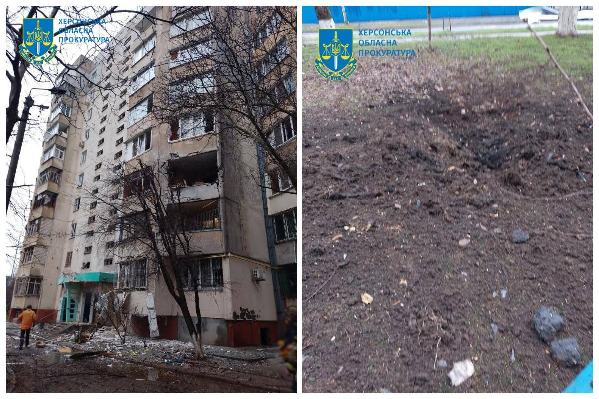 Четверо цивільних отримали травми різного ступеня / фото kherson.gp.gov.ua Четверо цивільних отримали травми різного ступеня / фото kherson.gp.gov.ua