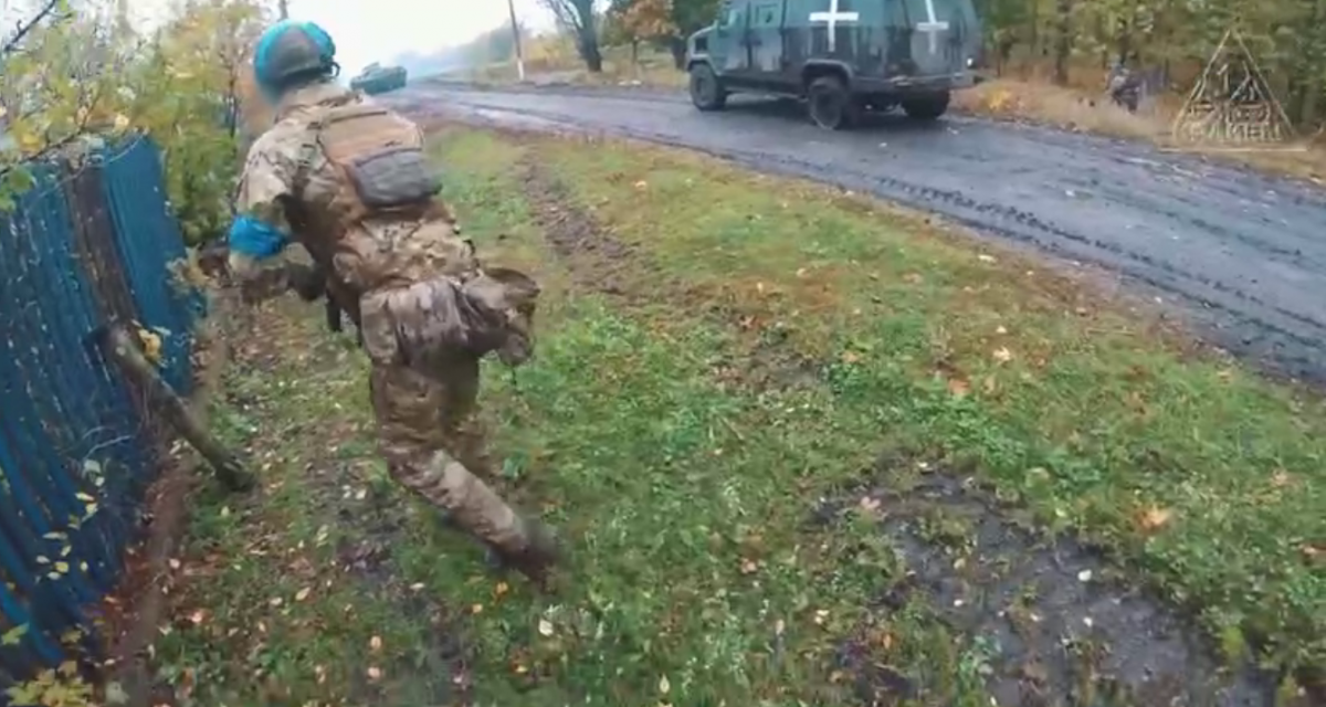 "Kraken" показал, как освобождали населенные пункты Луганщины / скрин видео "Kraken" показал, как освобождали населенные пункты Луганщины / скрин видео