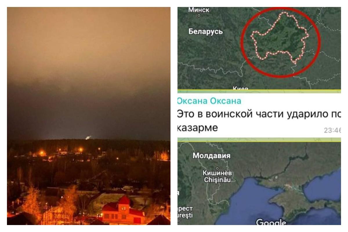 За непідтвердженою інформацією, в одному з місць "прильотів" розташована стоянка техніки Міноборони РФ / скріншот За непідтвердженою інформацією, в одному з місць "прильотів" розташована стоянка техніки Міноборони РФ / скріншот