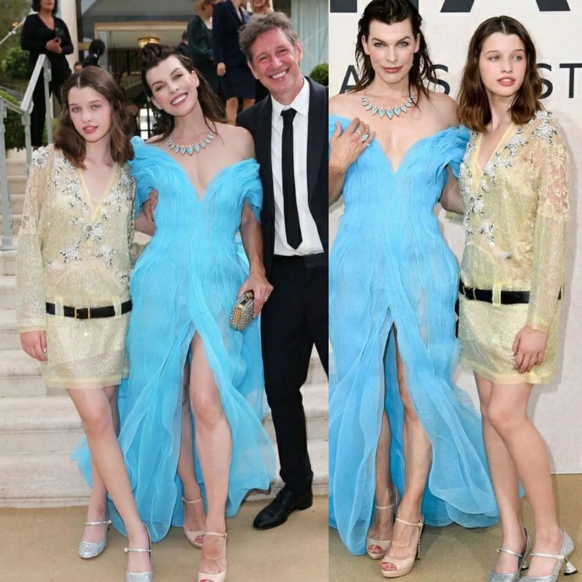 Міла Йовович у сукні від українського бренду / фото instagram.com/evergaboandersonjovovich/ Міла Йовович у сукні від українського бренду / фото instagram.com/evergaboandersonjovovich/