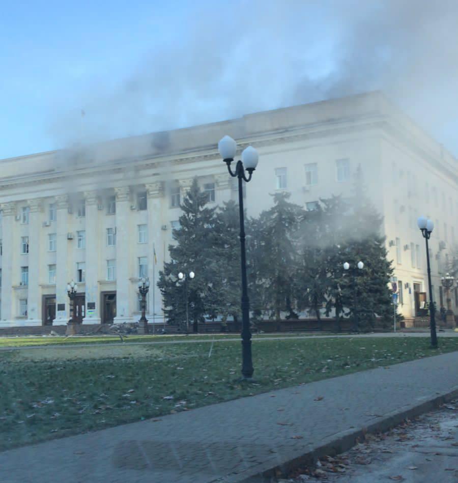 Окупанти вдарили по Херсонській ОВА / Херсонська ОВА Окупанти вдарили по Херсонській ОВА / Херсонська ОВА
