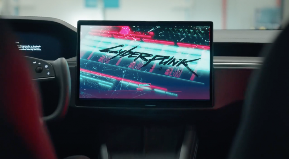 Tesla додала Steam в свої електрокари / скріншот з відео Tesla додала Steam в свої електрокари / скріншот з відео
