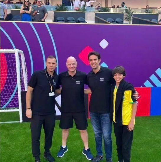 Shevchenko, Infantino and Kaka / photo from social networks