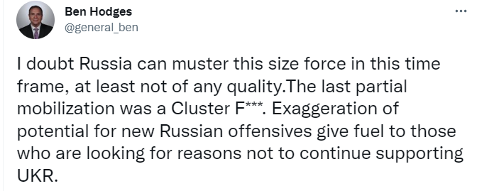 Американський генерал прокоментував ймовірність нового наступу РФ в лютому