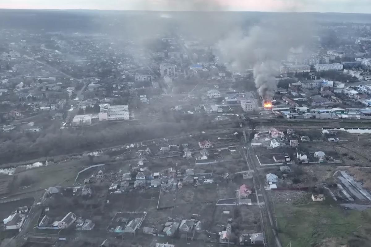 Бахмут фактично знищений росіянами / скріншот