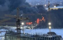 Мощный пожар охватил торговый центр под Москвой (фото, видео)