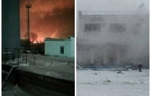 У РФ нова "бавовна": горить найбільший НПЗ Сибіру, жителі чули "хлопки" (фото, відео)