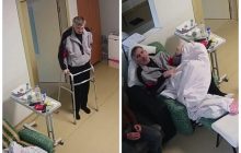 Ходунки и истощение: тюремщики показали видео с Саакашвили в больнице