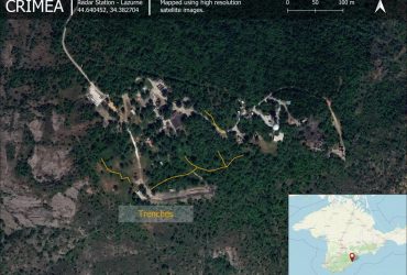 Російські окупанти окопуються на півдні Криму (знімок)