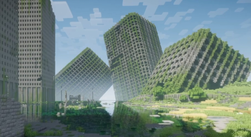 Як у The Last of Us: гравець створив у Minecraft гігантське покинуте місто (відео)