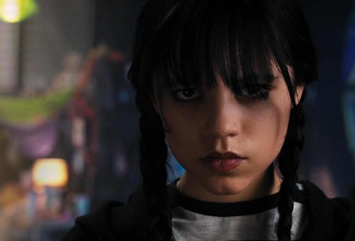 Для прем'єри фільму вона обрала вбрання від Jean Paul Gaultier / фото instagram.com/wednesdaynetflix Для прем'єри фільму вона обрала вбрання від Jean Paul Gaultier / фото instagram.com/wednesdaynetflix