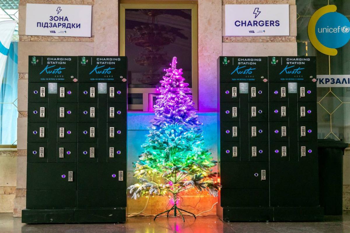 Первые зарядные станции уже установили на Киевском вокзале / фото УЗ