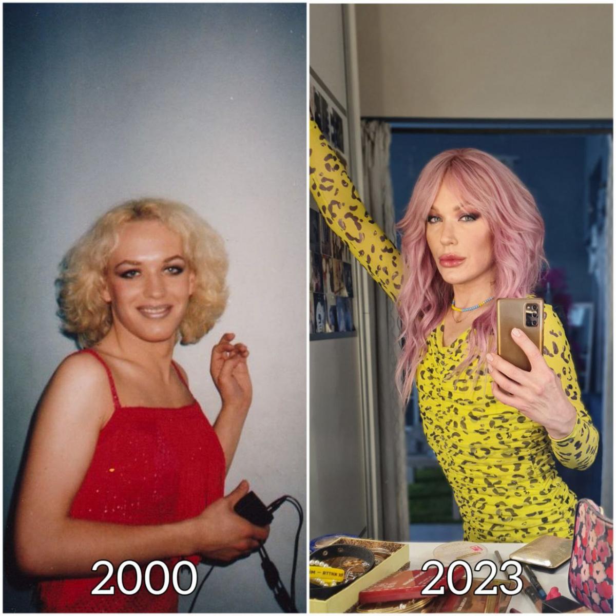 Монро в 2000 vs Монро сьогодні / фото facebook.com/monroe.diva Монро в 2000 vs Монро сьогодні / фото facebook.com/monroe.diva