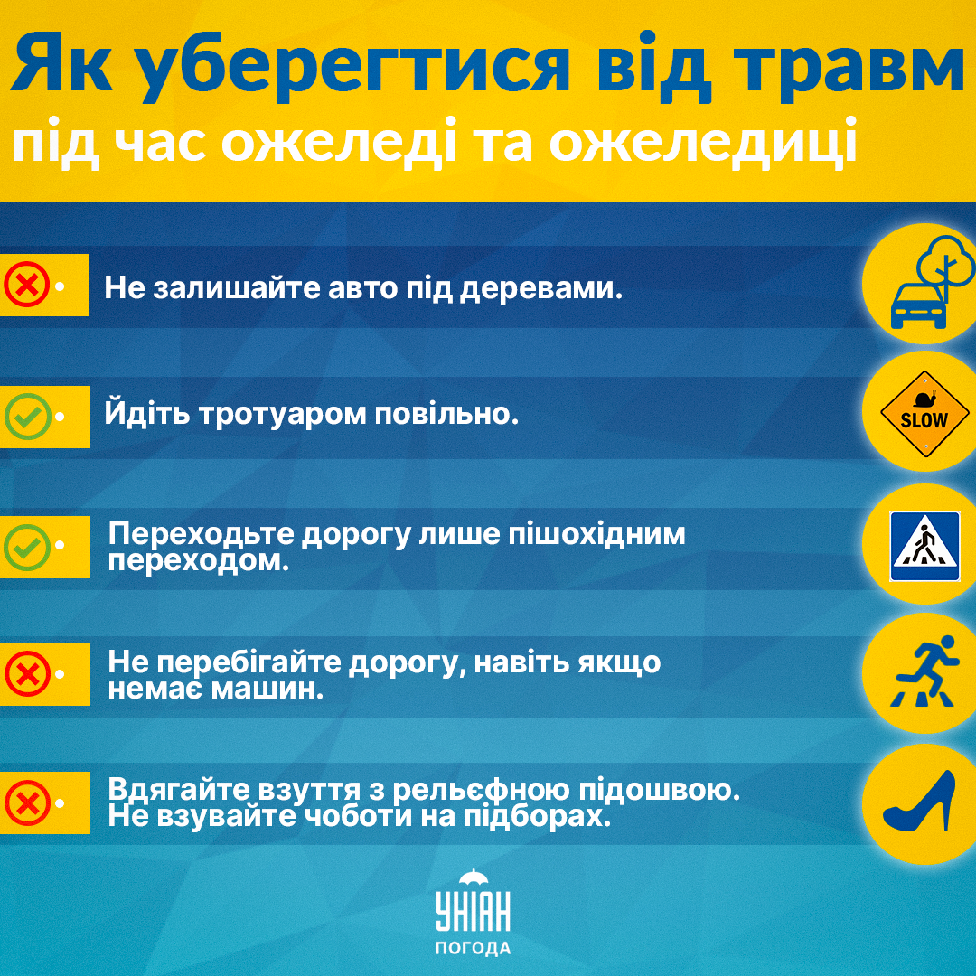 В Киеве сегодня ожидается гололедица / инфографика УНИАН В Киеве сегодня ожидается гололедица / инфографика УНИАН