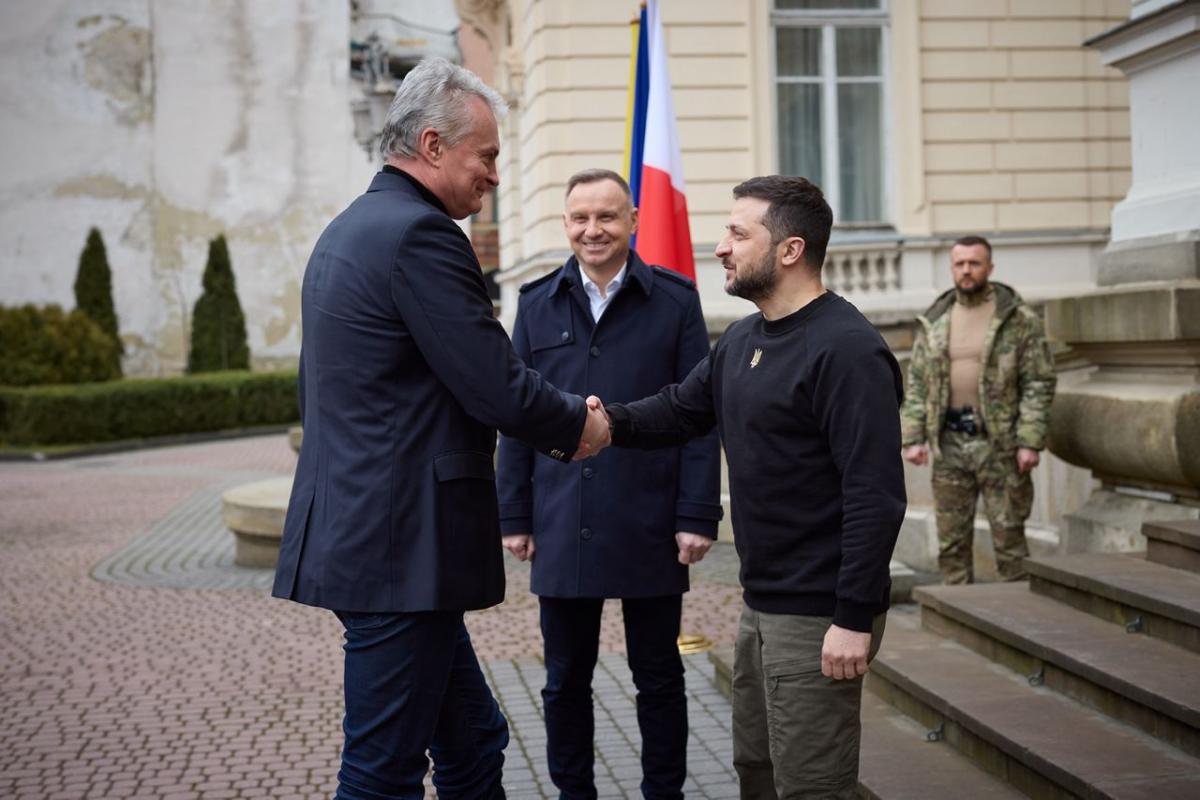 Зеленський зустрівся з Дудою та Наусєдою / t.me/V_Zelenskiy_official Зеленський зустрівся з Дудою та Наусєдою / t.me/V_Zelenskiy_official
