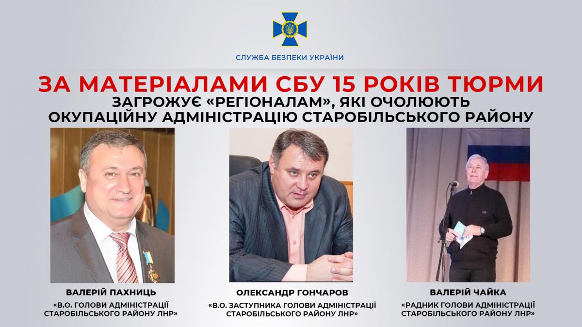 Former regionals helped the Russian occupiers / ssu.gov.ua