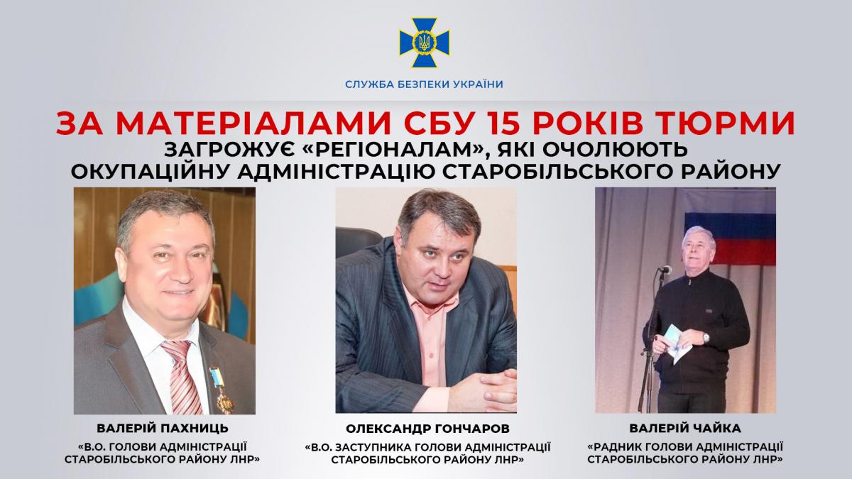 Бывшие регионалы содействовали российским оккупантам / фото ssu.gov.ua Бывшие регионалы содействовали российским оккупантам / фото ssu.gov.ua