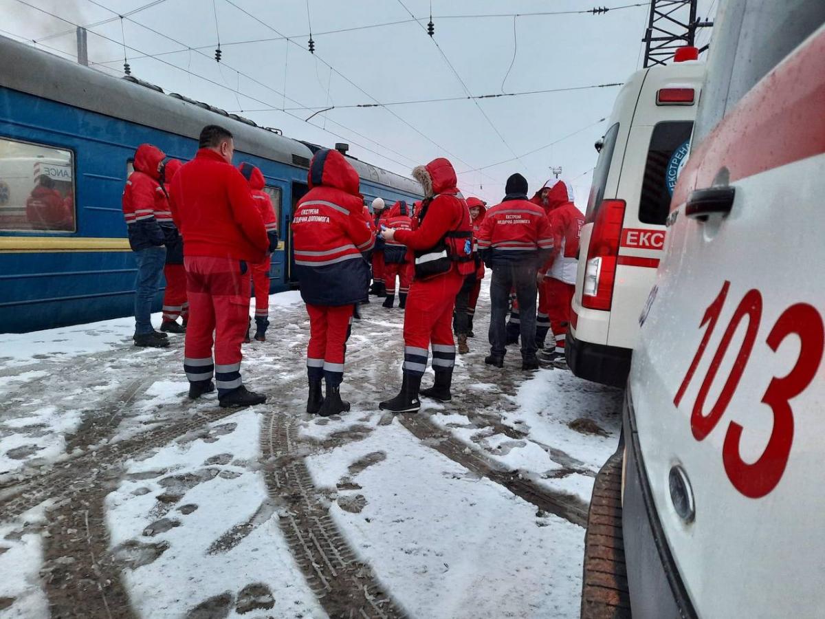 The patients were transported by train Maksym Kozytskyi, Lviv Oblast