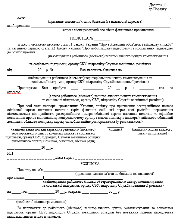 Правомірність вручення повісток, що не відповідають затвердженій формі, під великим питанням Правомірність вручення повісток, що не відповідають затвердженій формі, під великим питанням