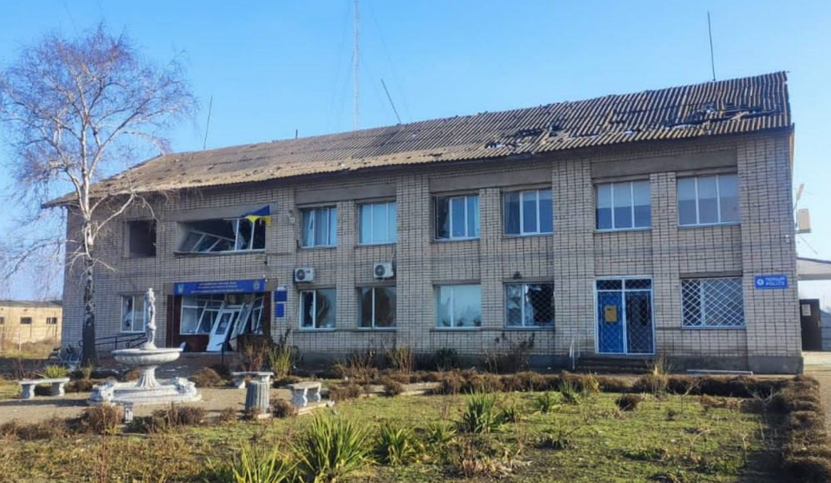 Наслідки обстрілу Кочубеївської сільради / фото t.me/vilkul Наслідки обстрілу Кочубеївської сільради / фото t.me/vilkul
