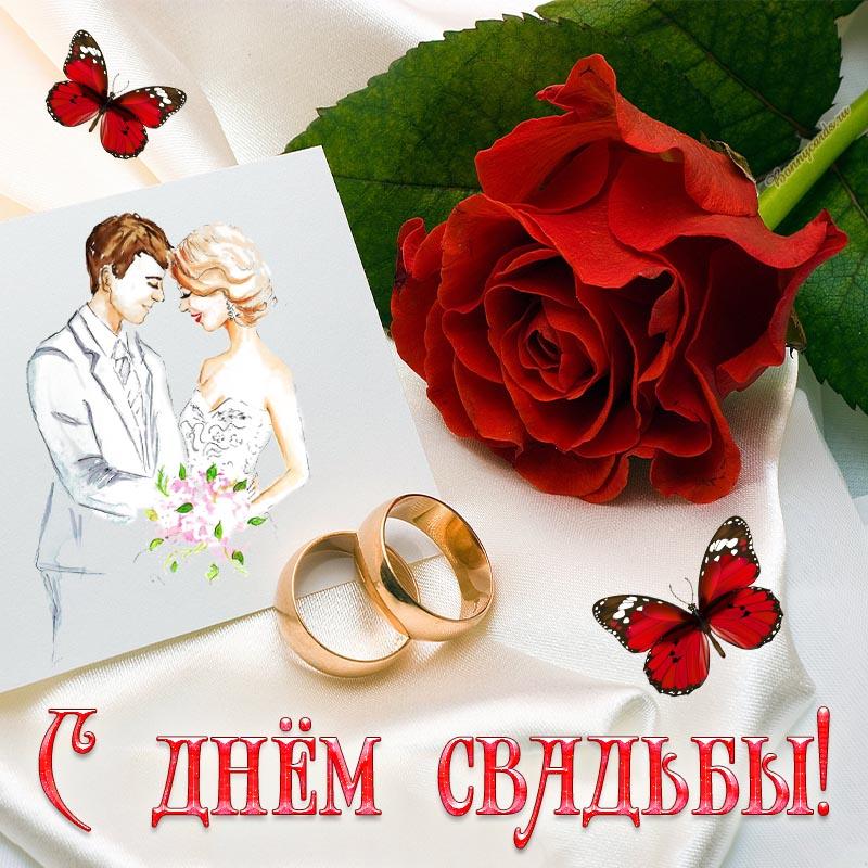 Красивое поздравления с днем свадьбы / bonnycards.ru