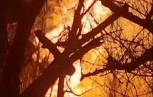 На окупованій частині Луганщини потужно спалахнув магістральний газопровід (відео)