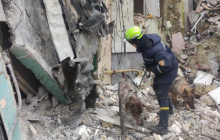 В ГСЧС отметили лучших четвероногих помощников за работу на завалах в Днепре (фото)