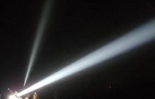 Ночью Кривой Рог наблюдал "лазерное шоу": власти объяснили, что это было (фото)