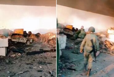 Росіяни показали наслідки ударів ЗСУ: замість блокпосту - згарище (відео)