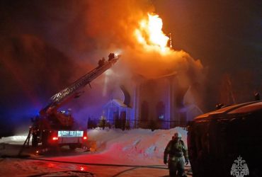 In Russia, a church where Mob people were being blessed before being sent to Ukraine caught fire