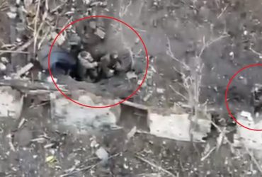 Дрон СБУ закинув гостинці до окупантів, поки ті рили окоп: багато двохсотих (відео)