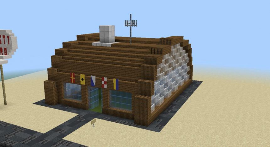 Гравець побудував в Minecraft точну копію ресторану "Красті Краб" з "Губки Боба" (фото)