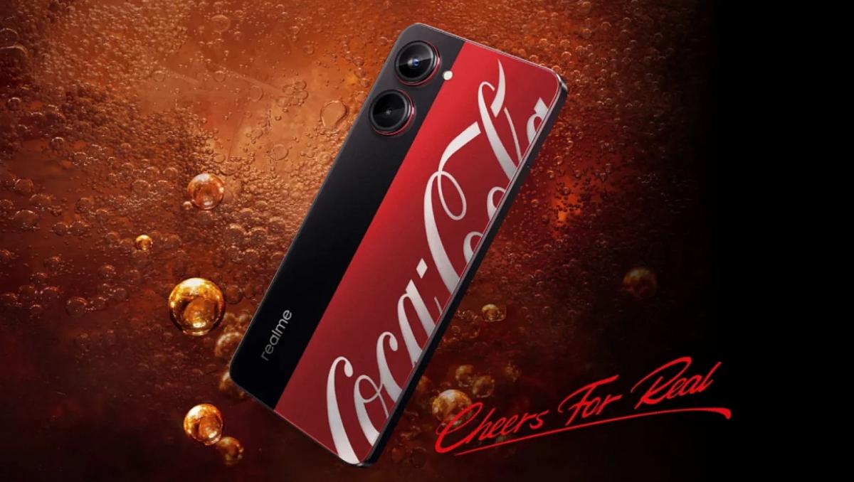 Компания раскрыла внешний вид своего смартфона в стиле Coca-Cola / фото realme Компания раскрыла внешний вид своего смартфона в стиле Coca-Cola / фото realme
