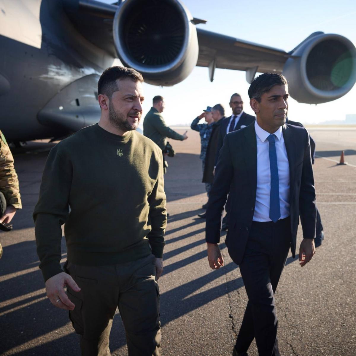 Зеленський подякував Сунаку за підтримку України / фото t.me/V_Zelenskiy_official Зеленський подякував Сунаку за підтримку України / фото t.me/V_Zelenskiy_official